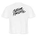 Load image into Gallery viewer, AUD Women's Cropped T-Shirt - white
