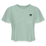 Load image into Gallery viewer, AUD Women's Cropped T-Shirt - dusty mint blue
